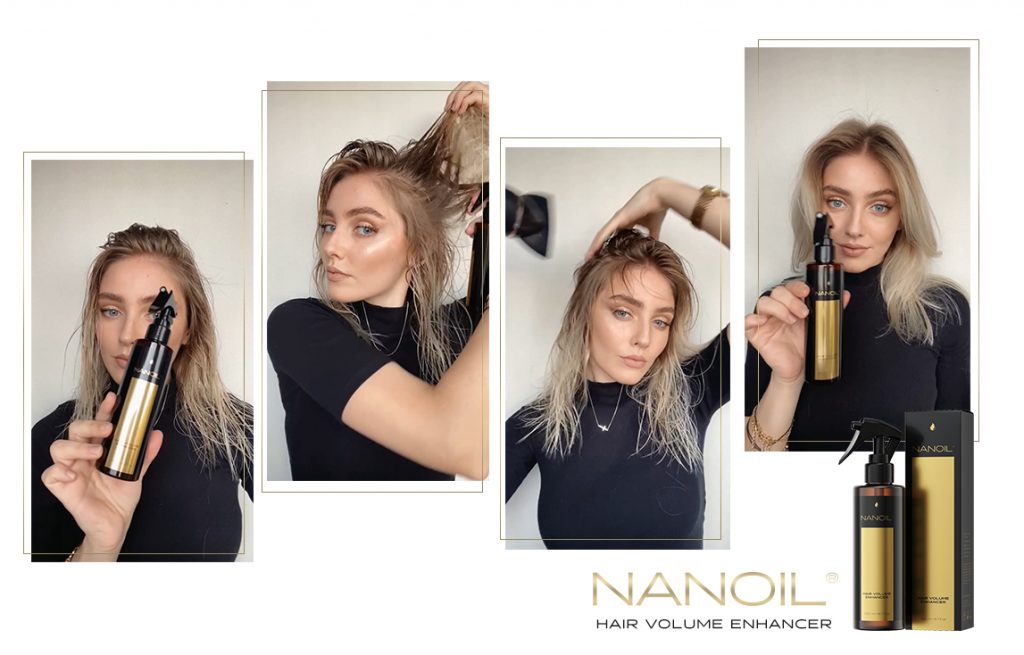 nanoil sprej pro objemnější vlasy